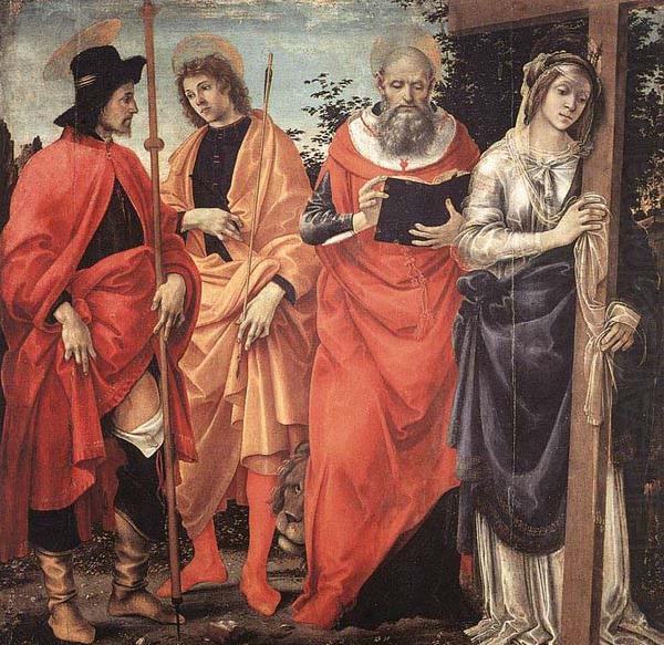 Fra Filippo Lippi Four Saints Altarpiece china oil painting image